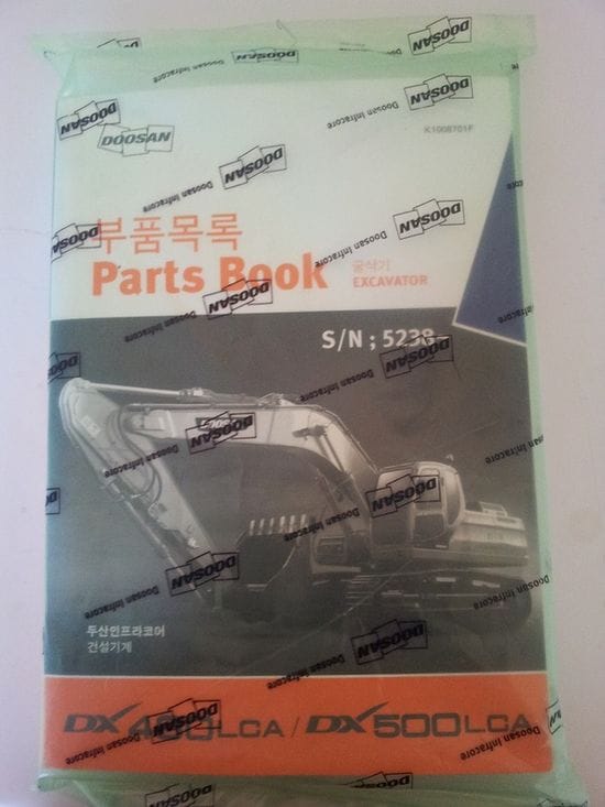 Doosan DX480LC / DX500LC- Parts Book